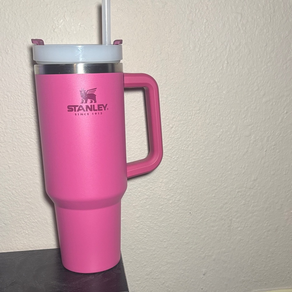 Stanley Pink Travel Mug with Handle